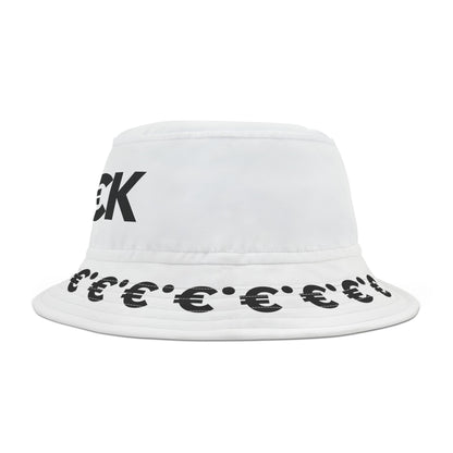 MAL€K White Bucket Hat (AOP)