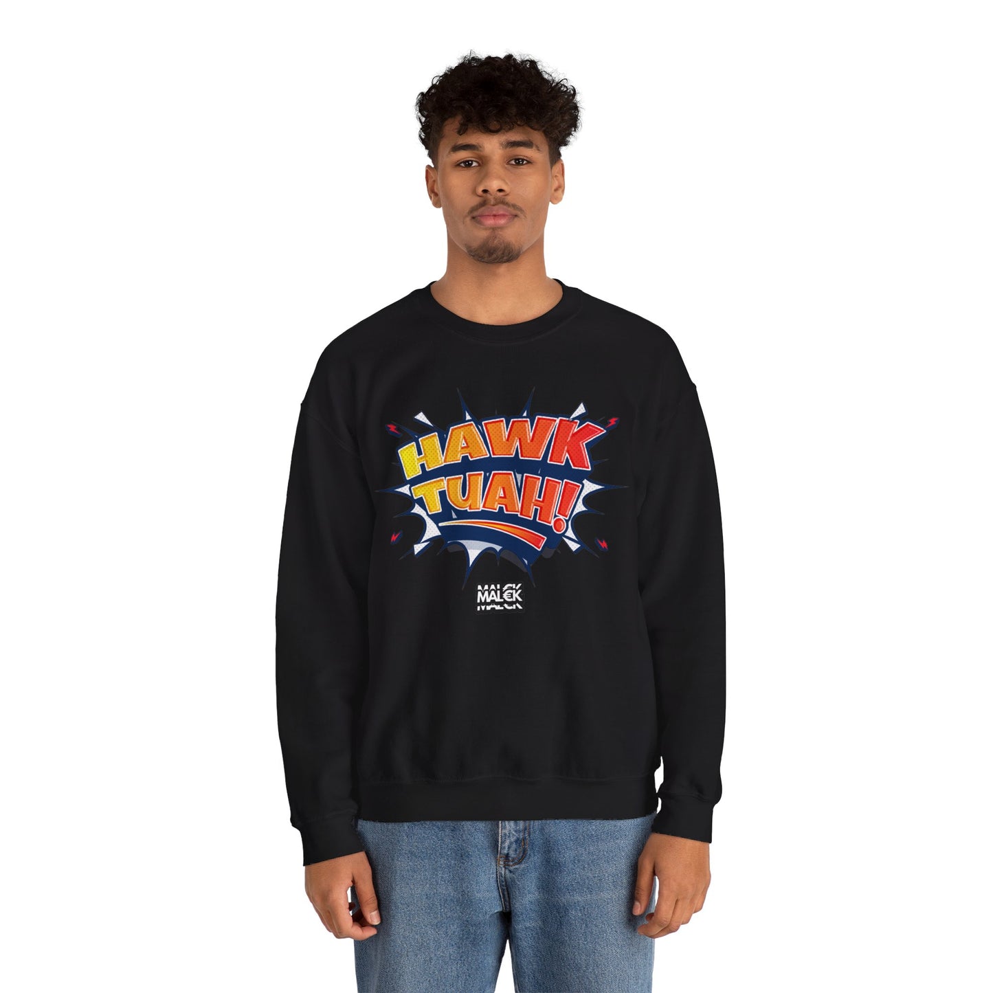 MAL€K Hawk Tuah Crewneck Sweatshirt V4