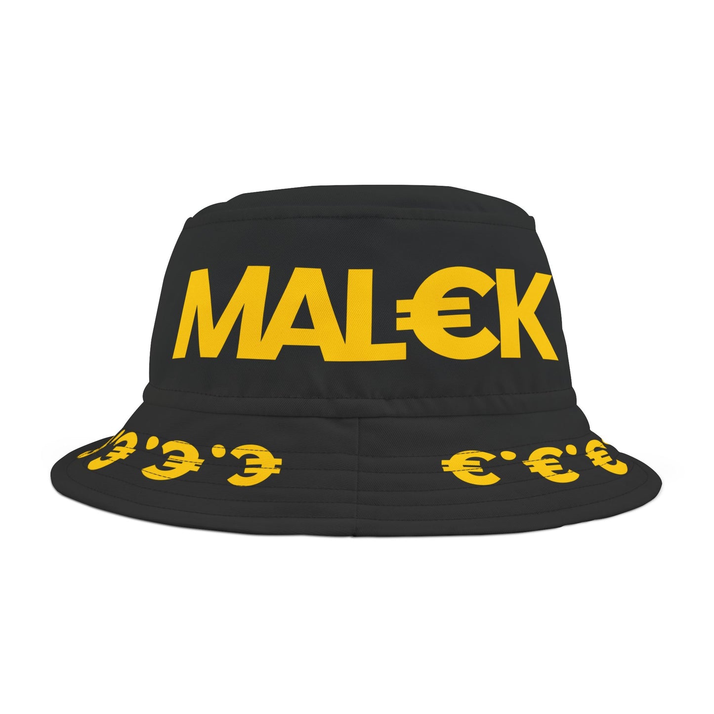 MAL€K Black - Gold Bucket Hat (AOP)