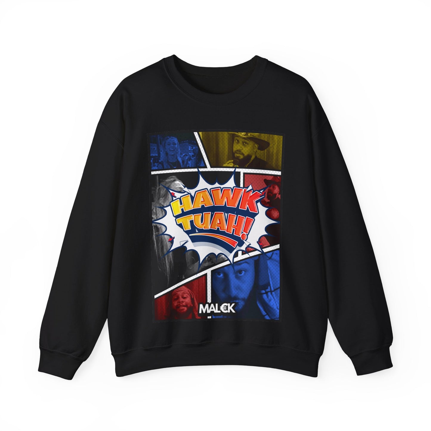 MAL€K Hawk Tuah Crewneck Sweatshirt v1