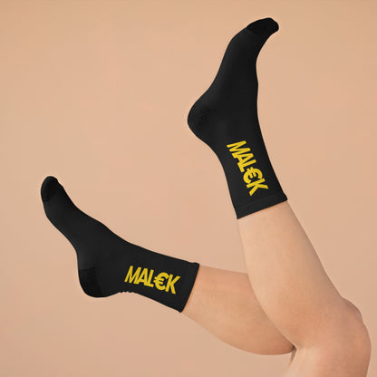 MAL€K Black Socks v4