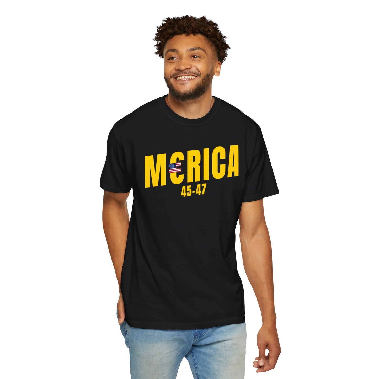 Merica T-shirt Gold