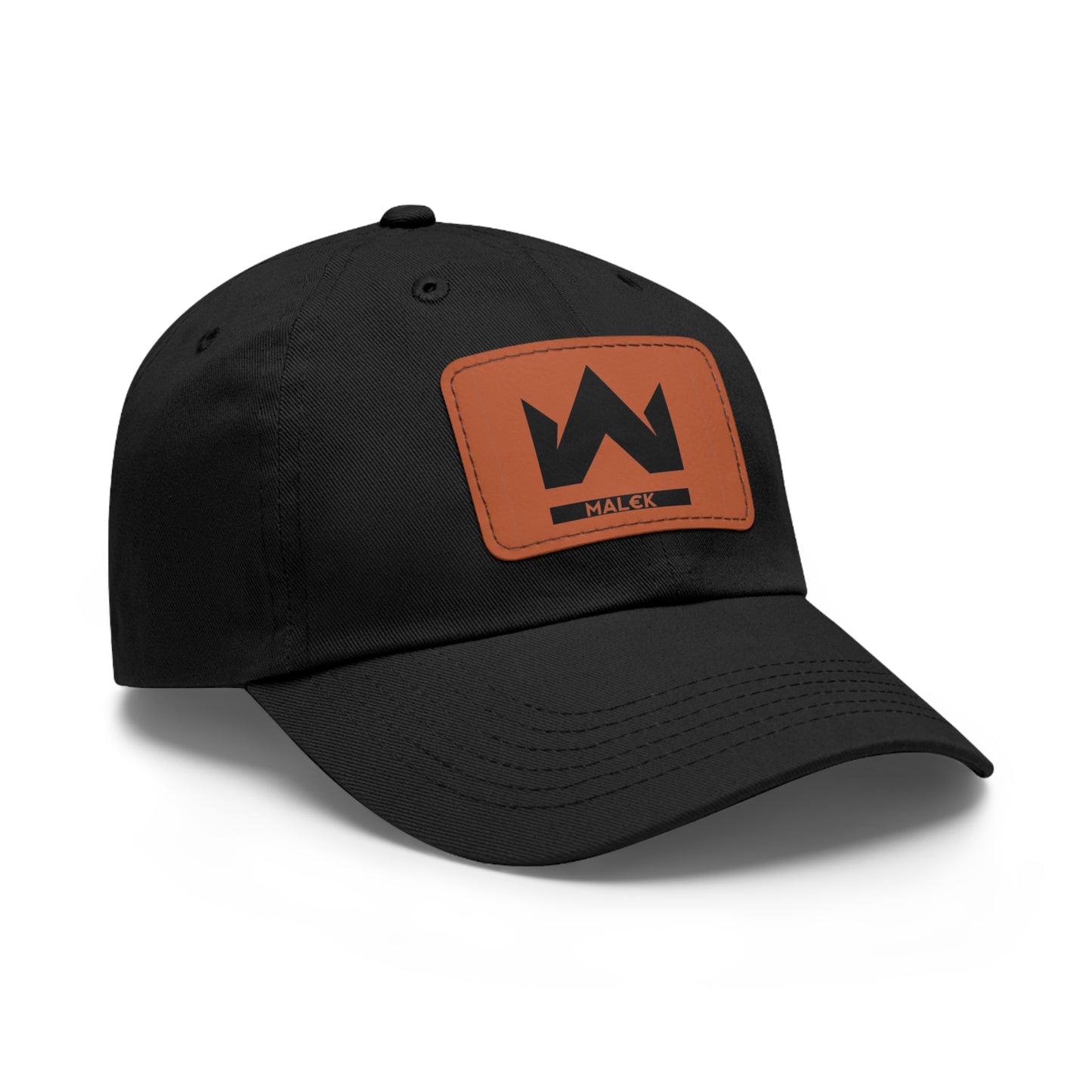 MAL€K Hat with Leather Patch (Rectangle)