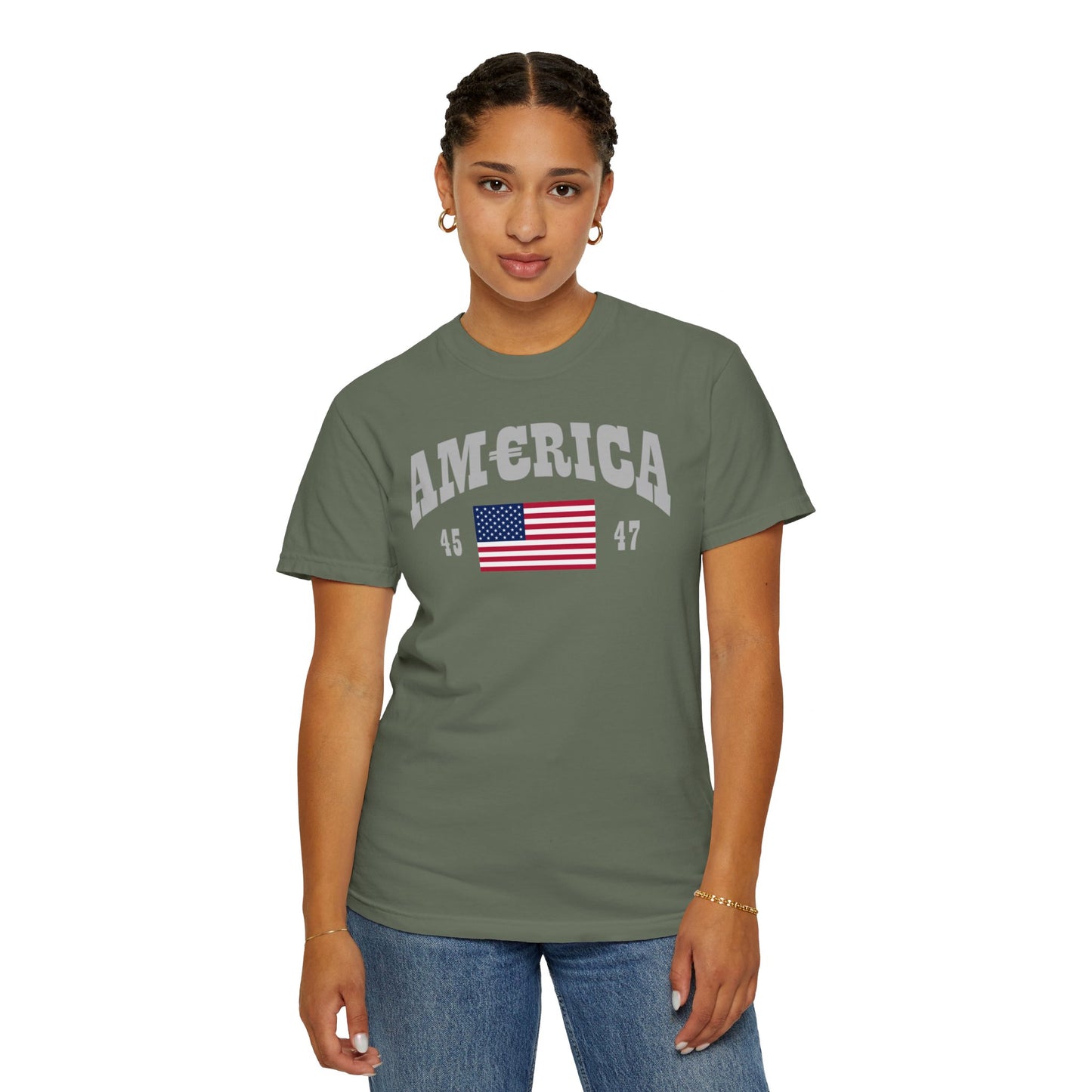 America T-shirt Silver