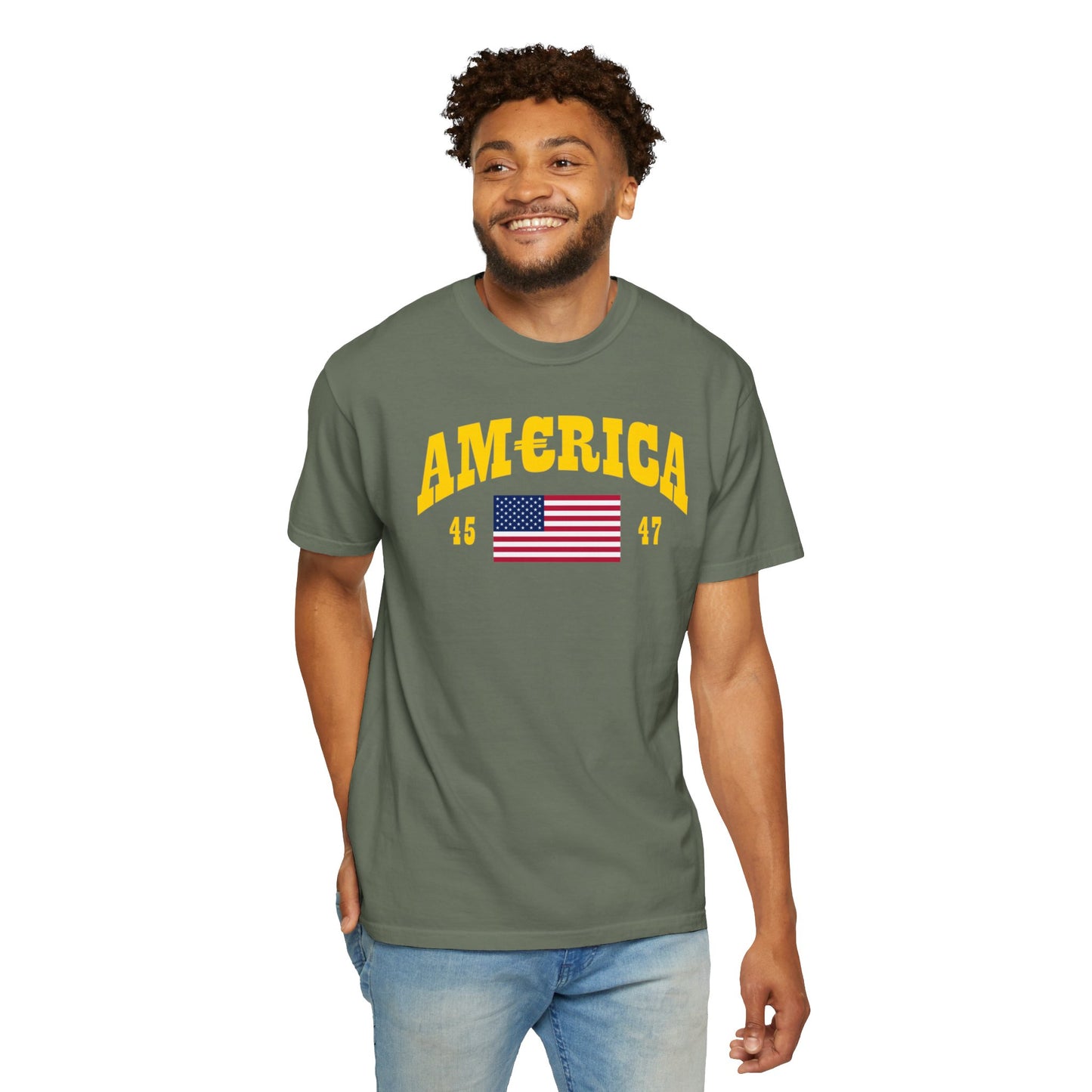 America T-shirt Gold