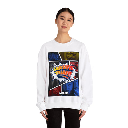 MAL€K Hawk Tuah Crewneck Sweatshirt v1