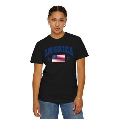 America T-shirt Blue