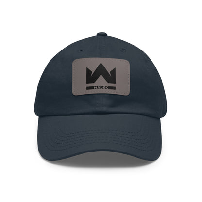 MAL€K Hat with Leather Patch (Rectangle)