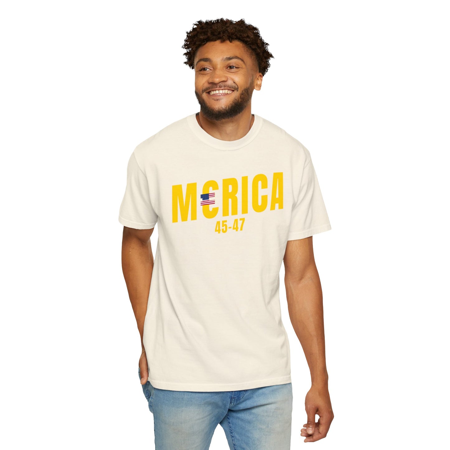 Merica T-shirt Gold