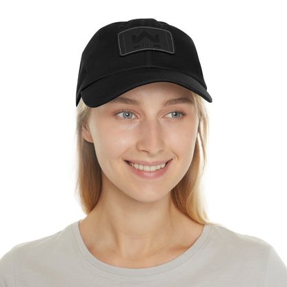 MAL€K Hat with Leather Patch (Rectangle)