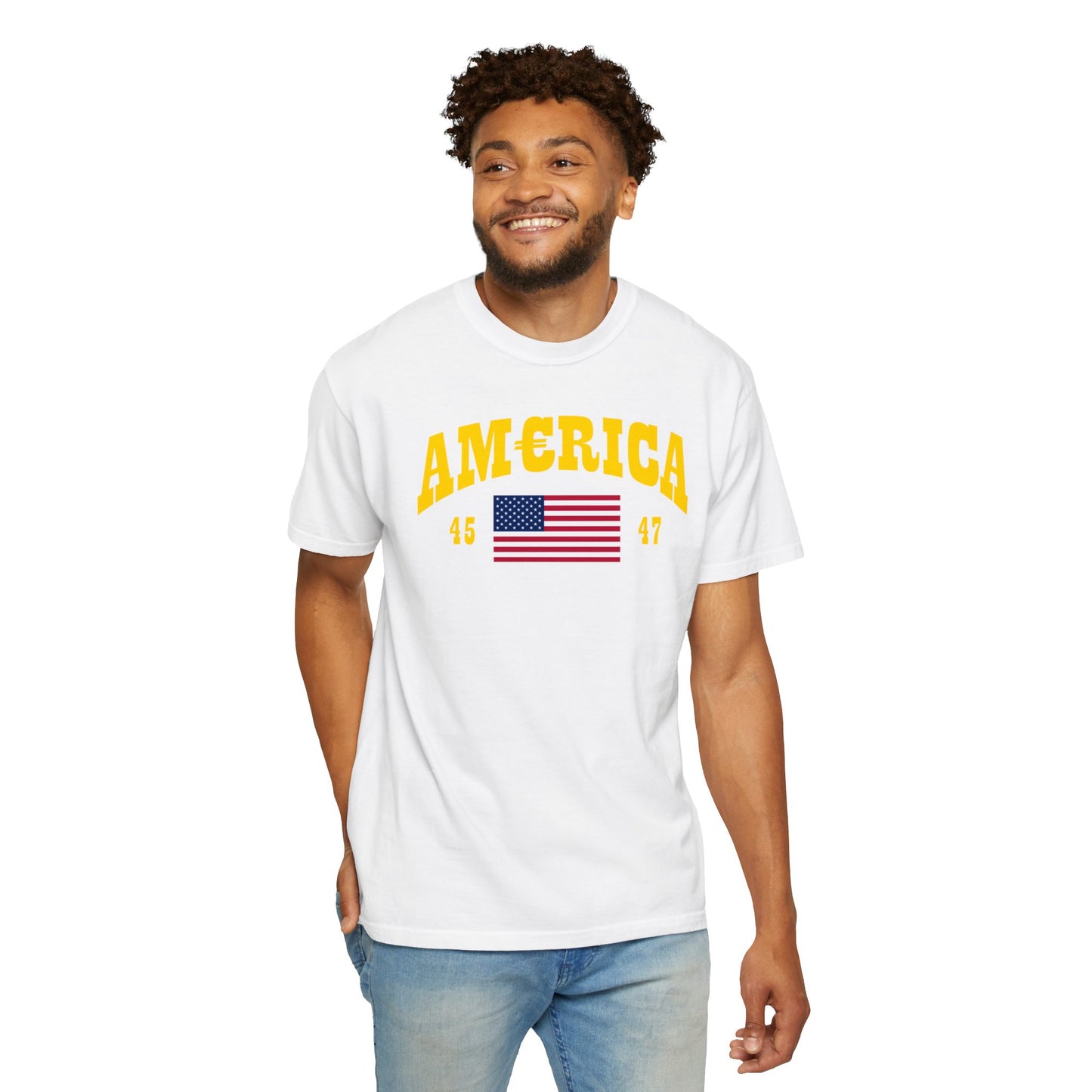 America T-shirt Gold