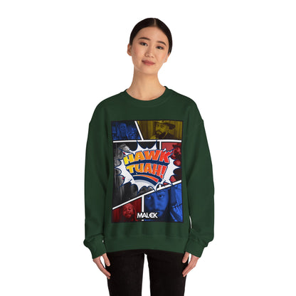 MAL€K Hawk Tuah Crewneck Sweatshirt v1