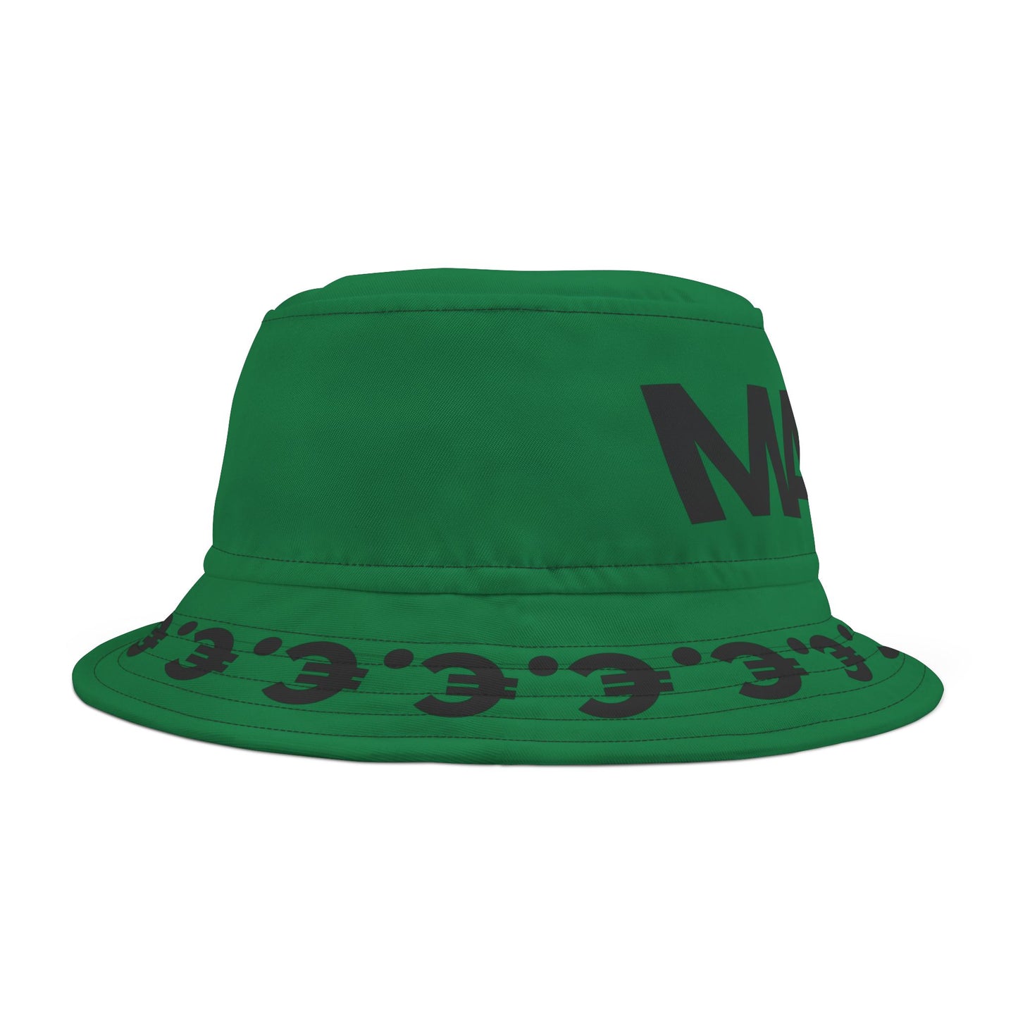 MAL€K Green Bucket Hat (AOP)