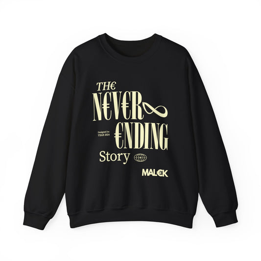 Crewneck Sweatshirt Black Cream