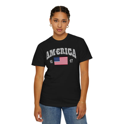 America T-shirt Silver