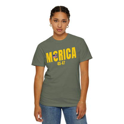 Merica T-shirt Gold