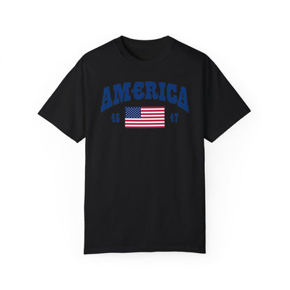 America T-shirt Blue