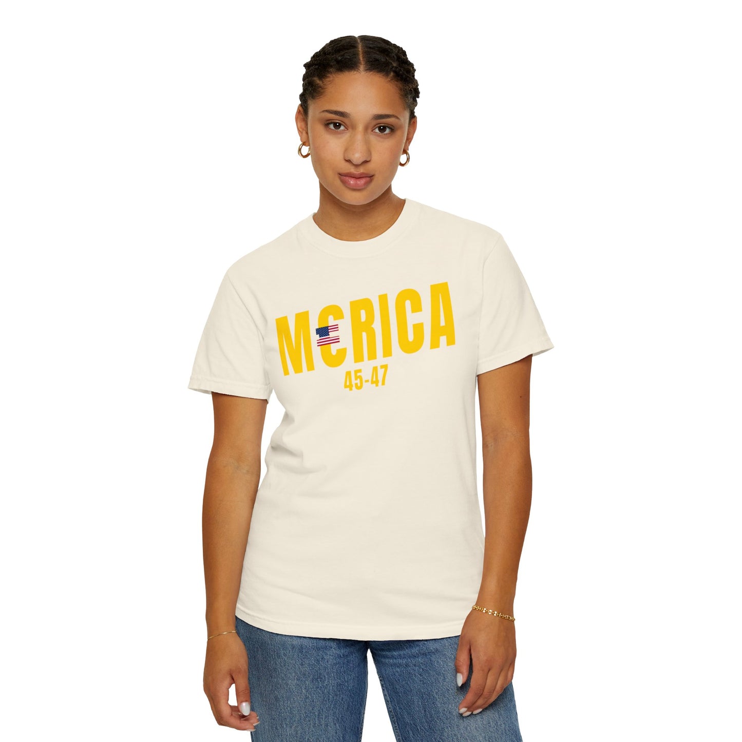 Merica T-shirt Gold