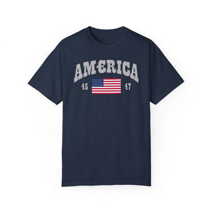 America T-shirt Silver