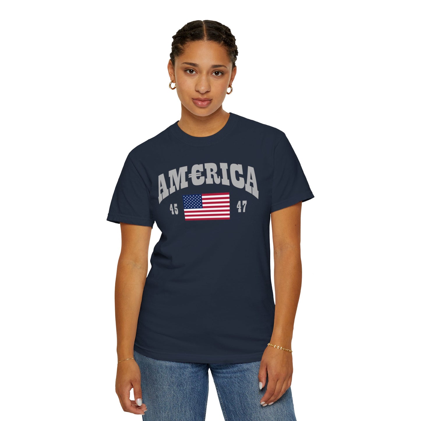 America T-shirt Silver