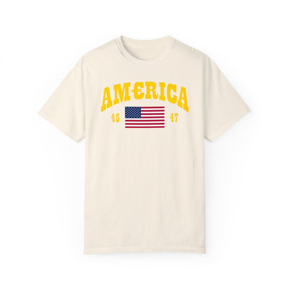 America T-shirt Gold