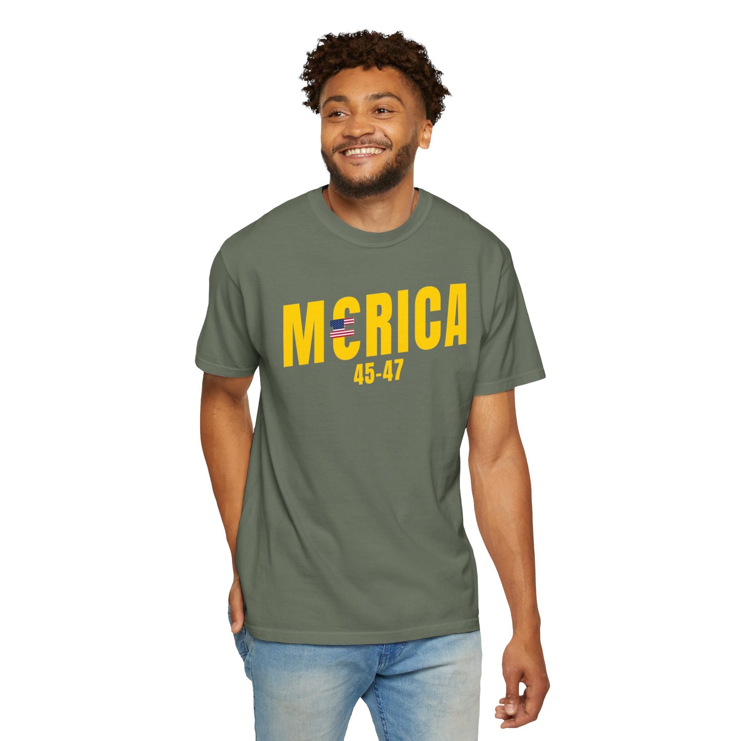 Merica T-shirt Gold