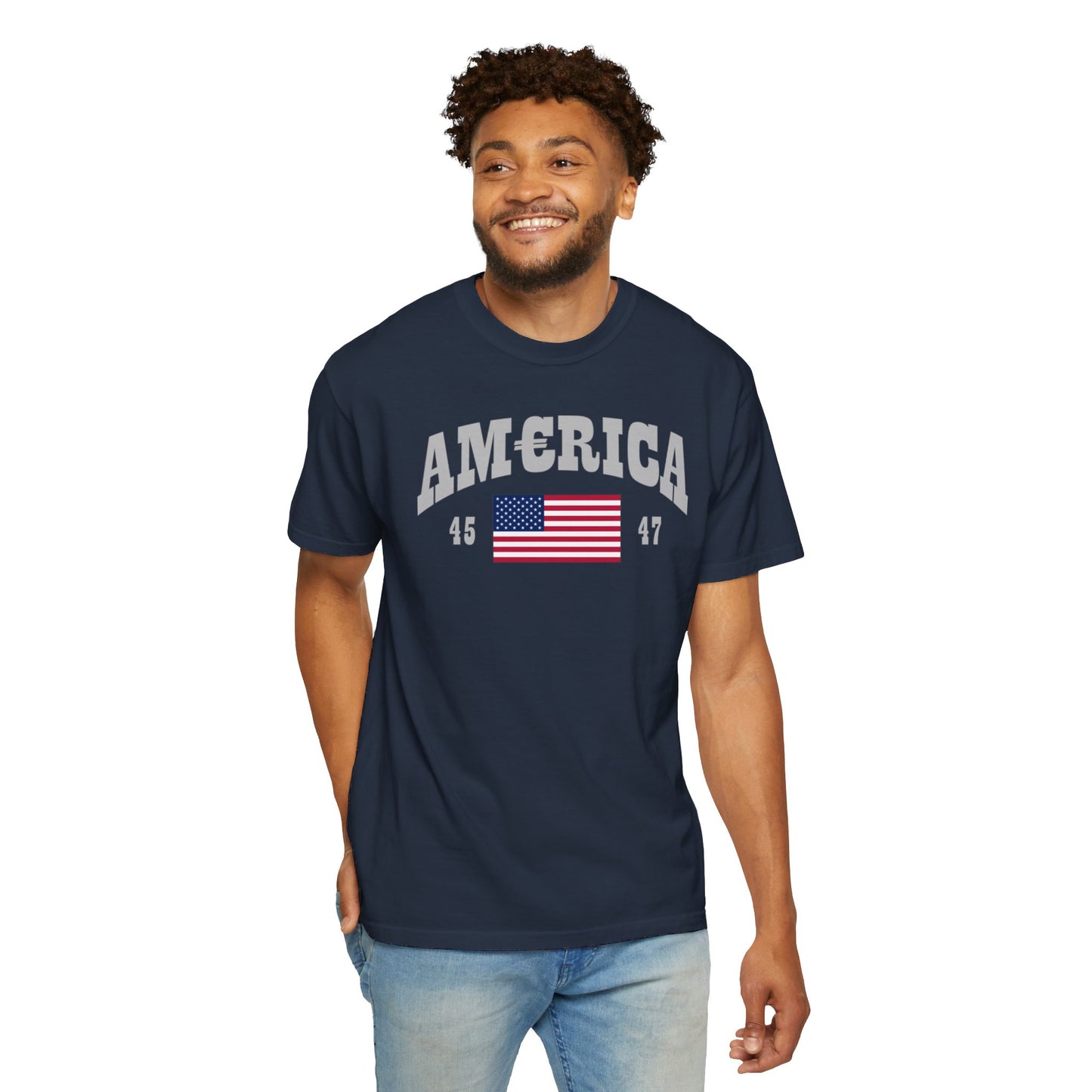 America T-shirt Silver