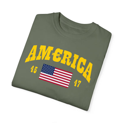 America T-shirt Gold