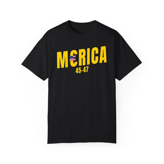 Merica T-shirt Gold