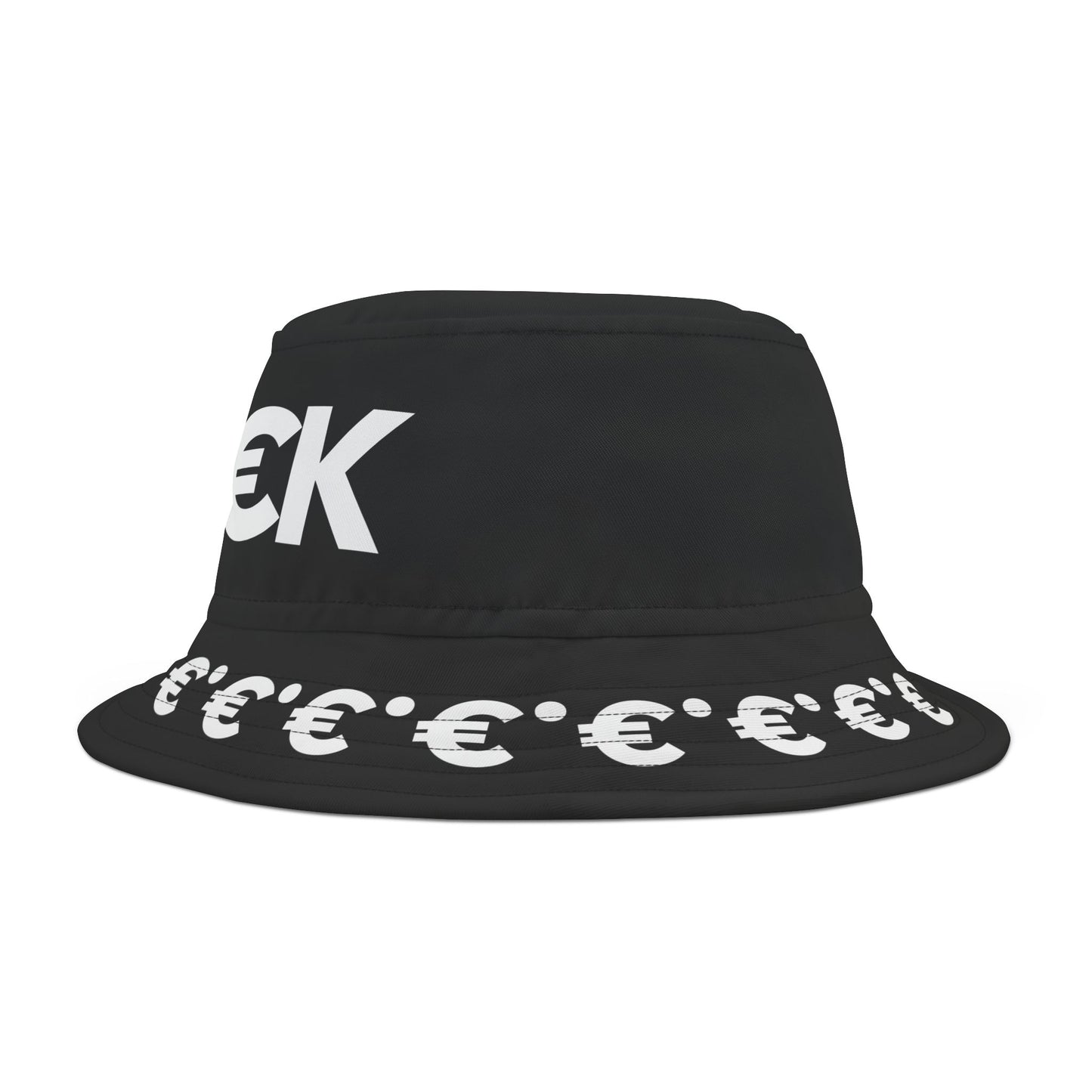 MAL€K Black - White Bucket Hat (AOP)