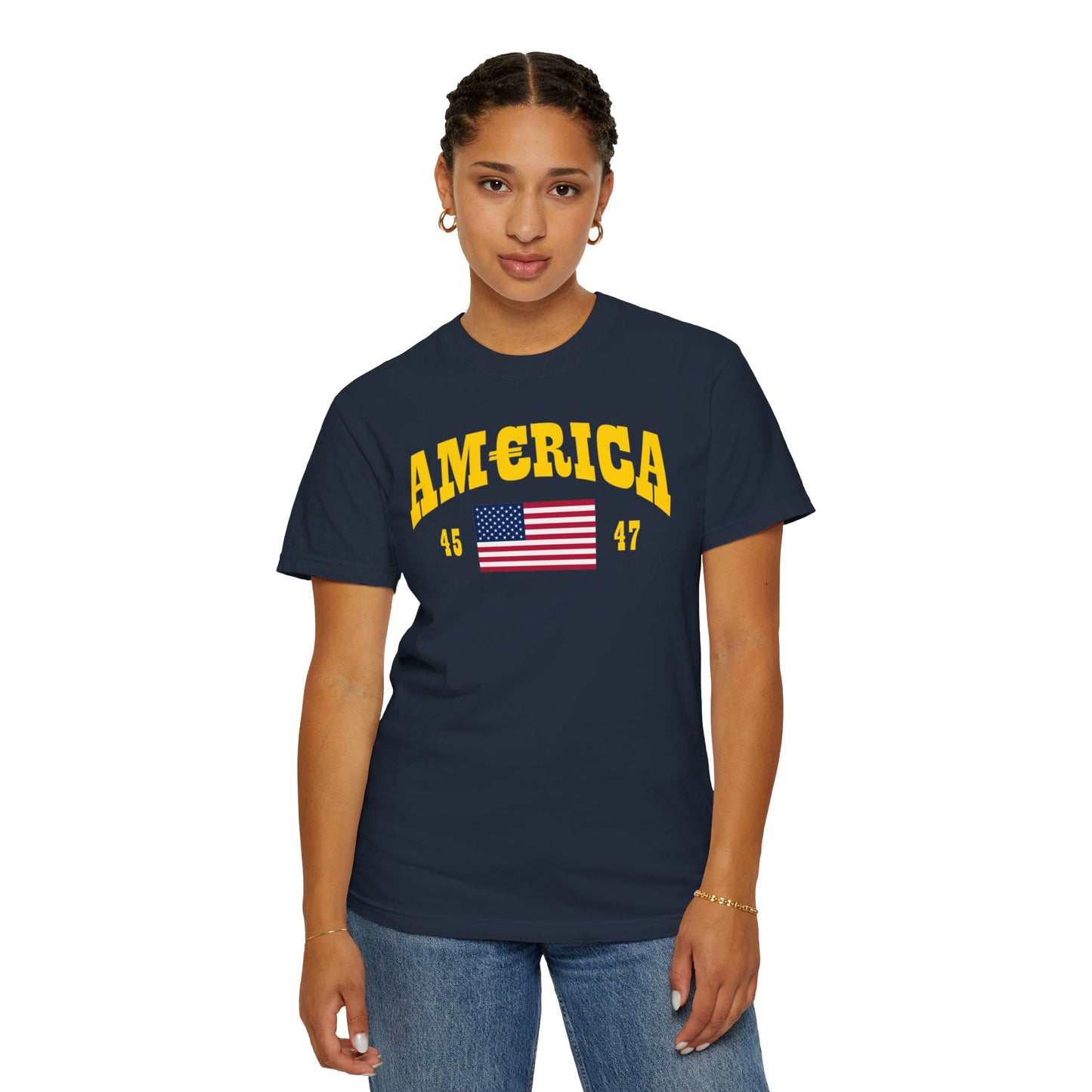 America T-shirt Gold